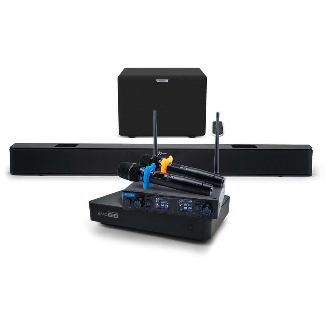 Hi-End караоке-система EVOBOX Premium + EvoSoundBar (саундбар с караоке) в Великом Новгороде
