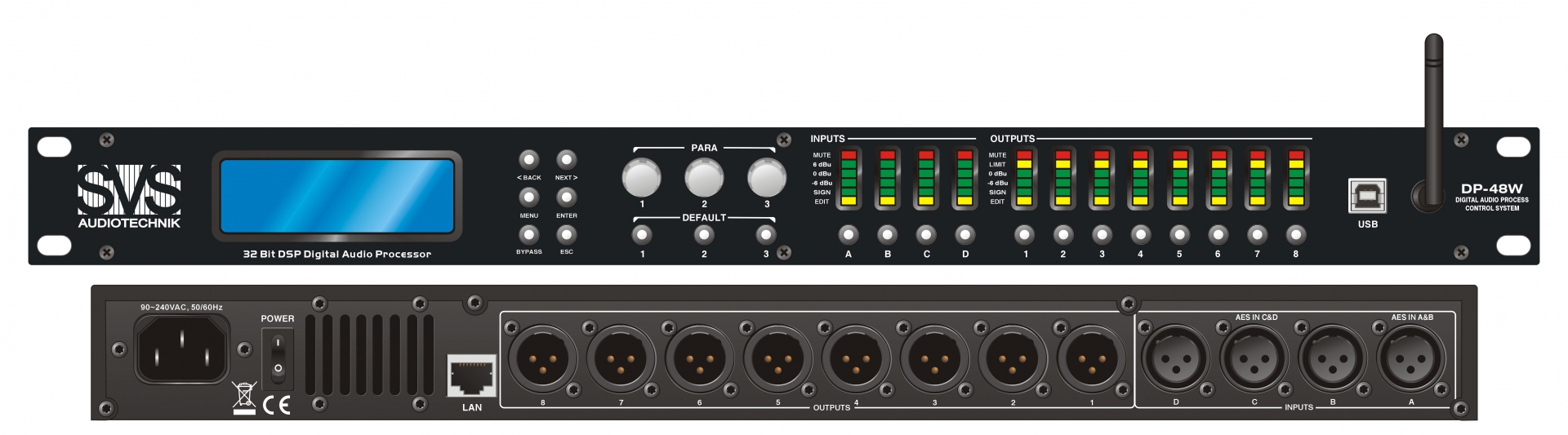 SVS Audiotechnik DP-48W Цифровой процессор: 4 входа 8 выходов в Великом Новгороде
