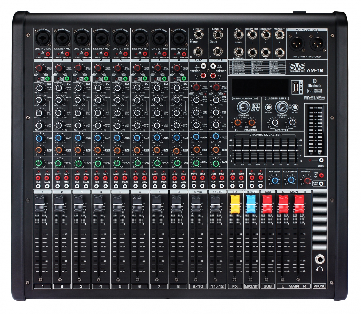 SVS Audiotechnik mixers AM-12 Микшерный пульт аналоговый, 12-канальный в Великом Новгороде