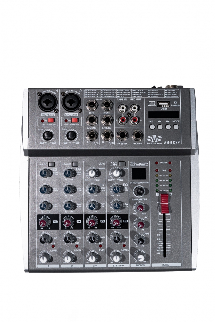 SVS Audiotechnik mixers AM-6 DSP Микшерный пульт аналоговый, 6-канальный SVS Audiotechnik mixers в Великом Новгороде